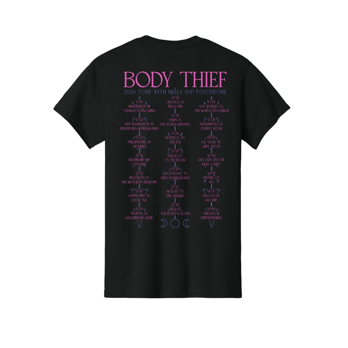 Summer Tour Dates Shirt 2026